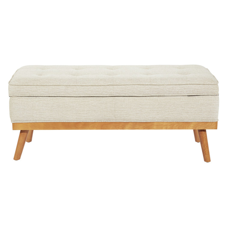 Oliver Boyu Upholstered Flip Top Storage Bench & Reviews